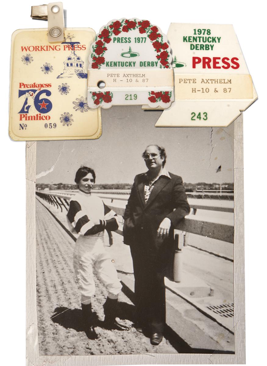 FAST TRACK Ax (with Cauthen) began his journalism career at 22 as a Herald Tribune turf writer, then branched out to newsweeklies, books and TV.